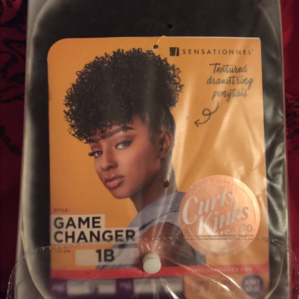 Game Changer Textured Drawstring Ponytail.